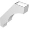 Ekena Millwork 5 1/2-in. W x 24-in. D x 30-in. H Balboa Architectural Grade PVC Knee Brace BRCP055X24X30BOA - alternate 3